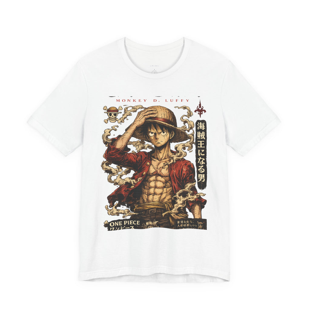 One Piece Luffy Graphic Tee — Straw Hat Pirate Anime T-Shirt