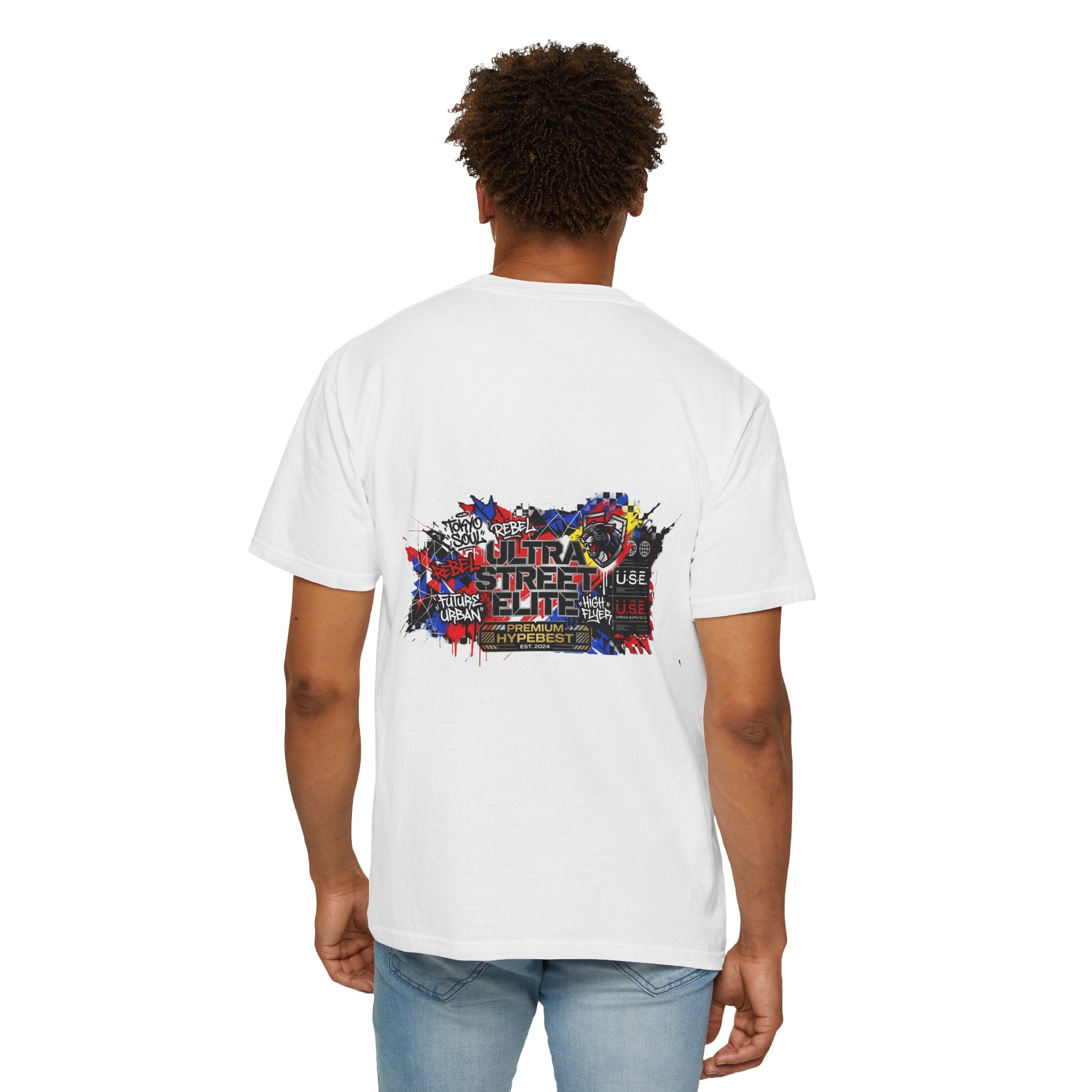 Street Elite Graphic T-Shirt — Urban Graffiti Back Print