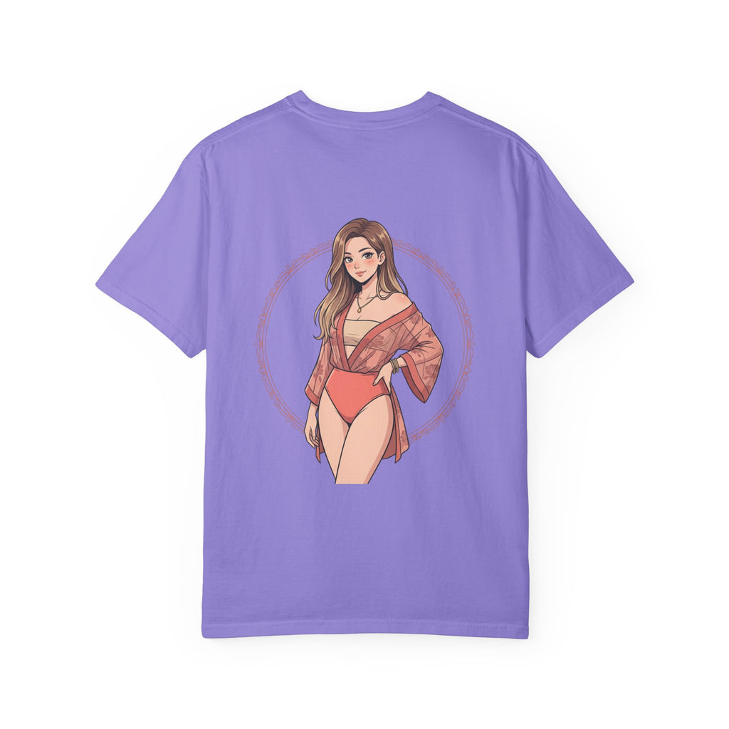 Graphic T-Shirt — Beachy Pinup Girl Illustration