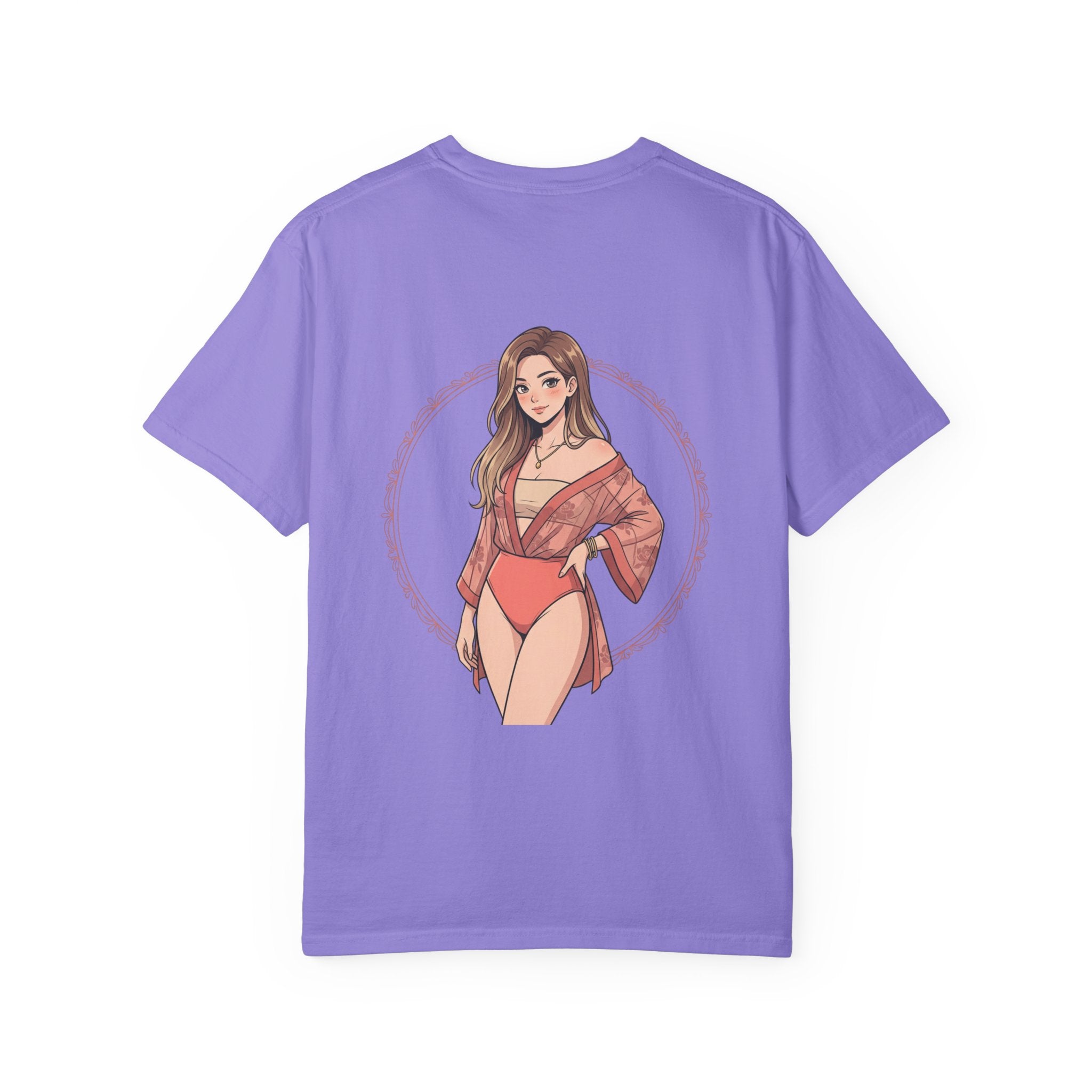 Graphic T-Shirt — Beachy Pinup Girl Illustration
