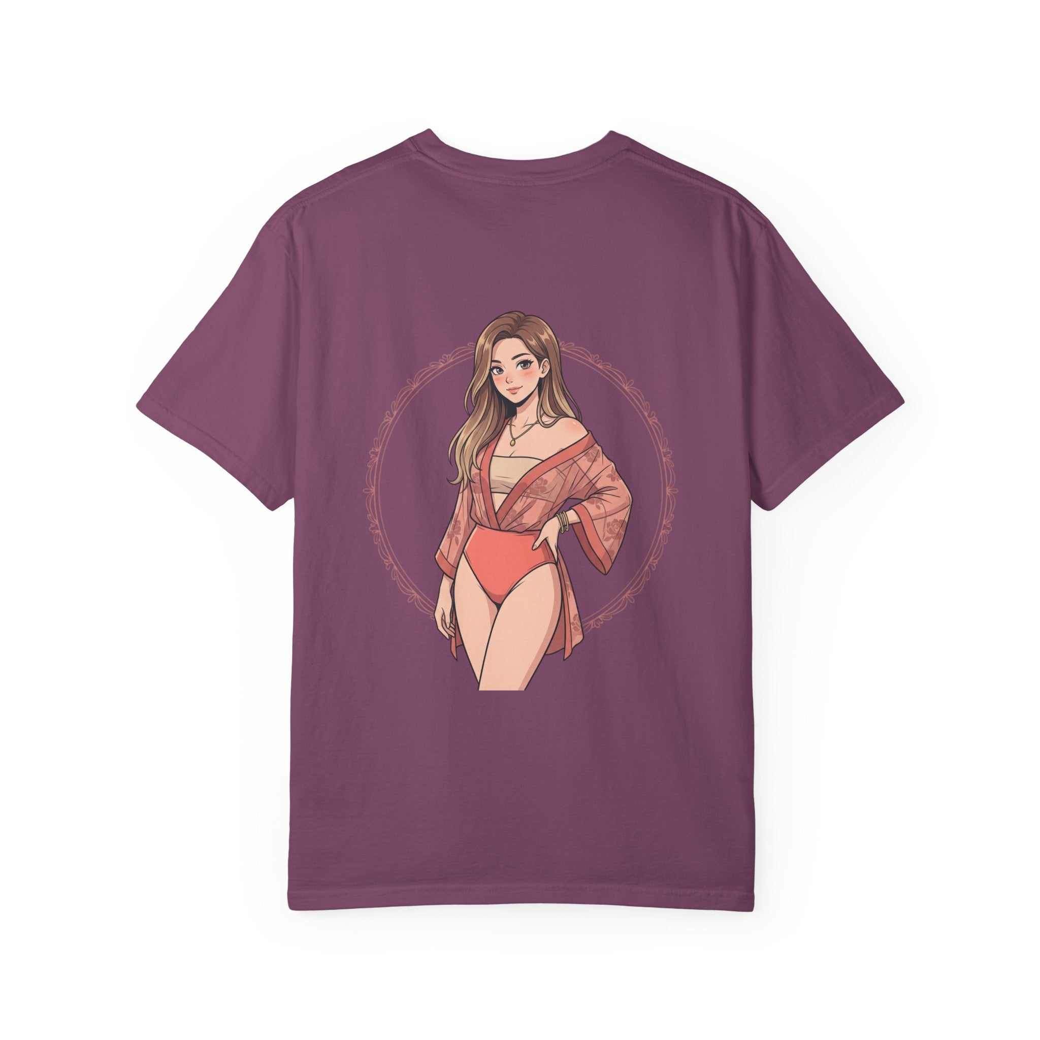 Graphic T-Shirt — Beachy Pinup Girl Illustration