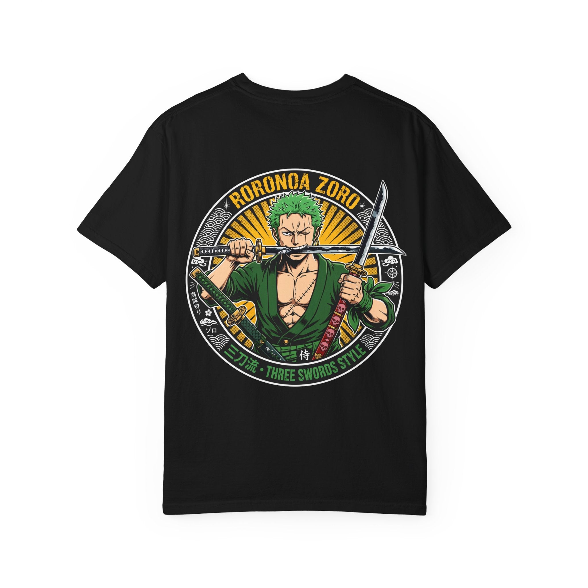 Zoro Three Swords Tee — Roronoa Zoro Anime T-Shirt