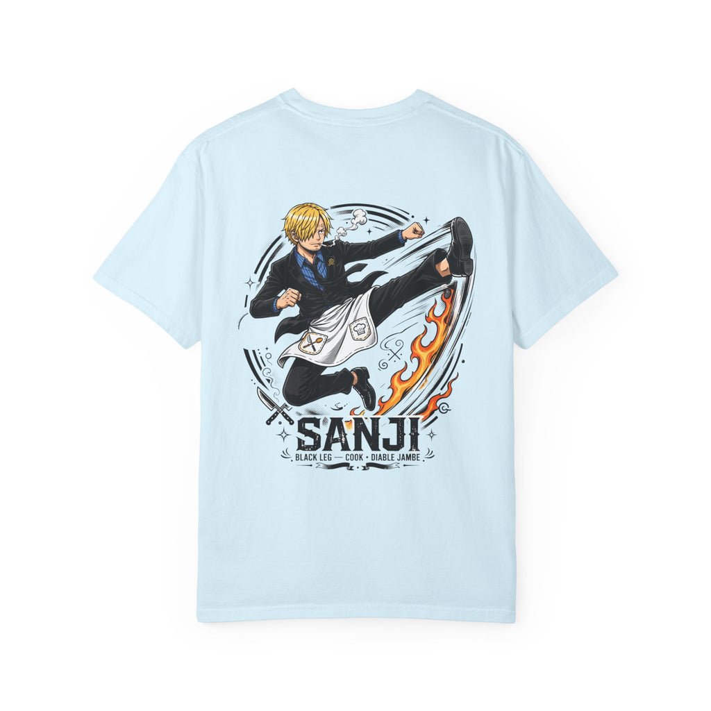 Sanji Anime Action Tee — One Piece Character Back Graphic T‑Shirt