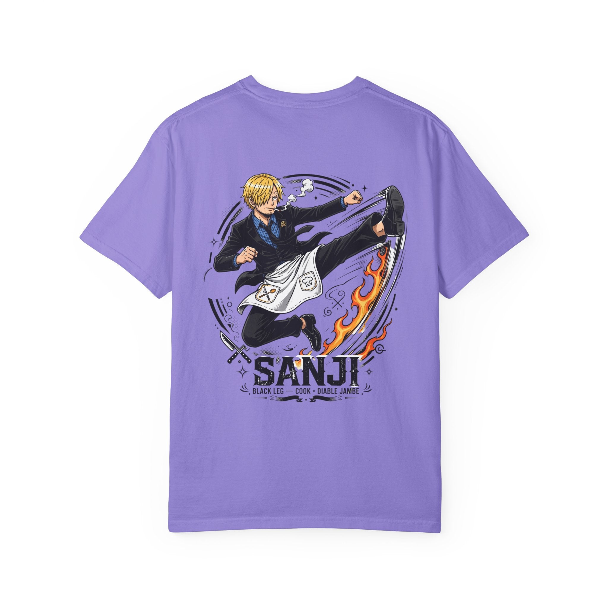 Sanji Anime Action Tee — One Piece Character Back Graphic T‑Shirt