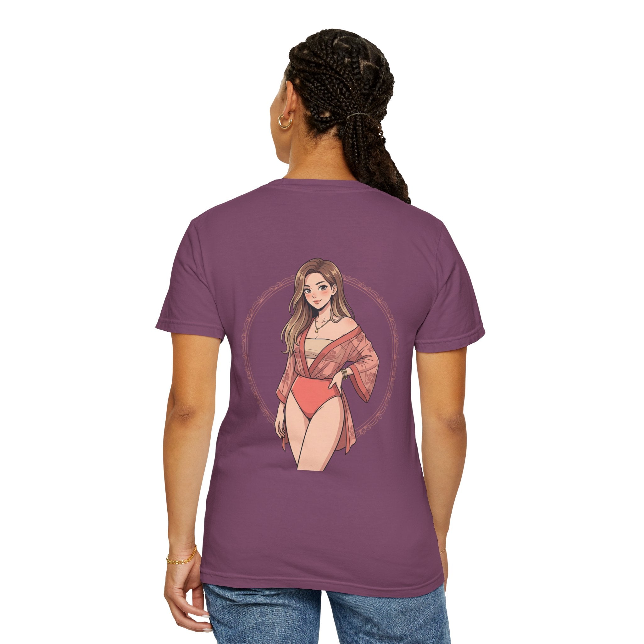 Graphic T-Shirt — Beachy Pinup Girl Illustration