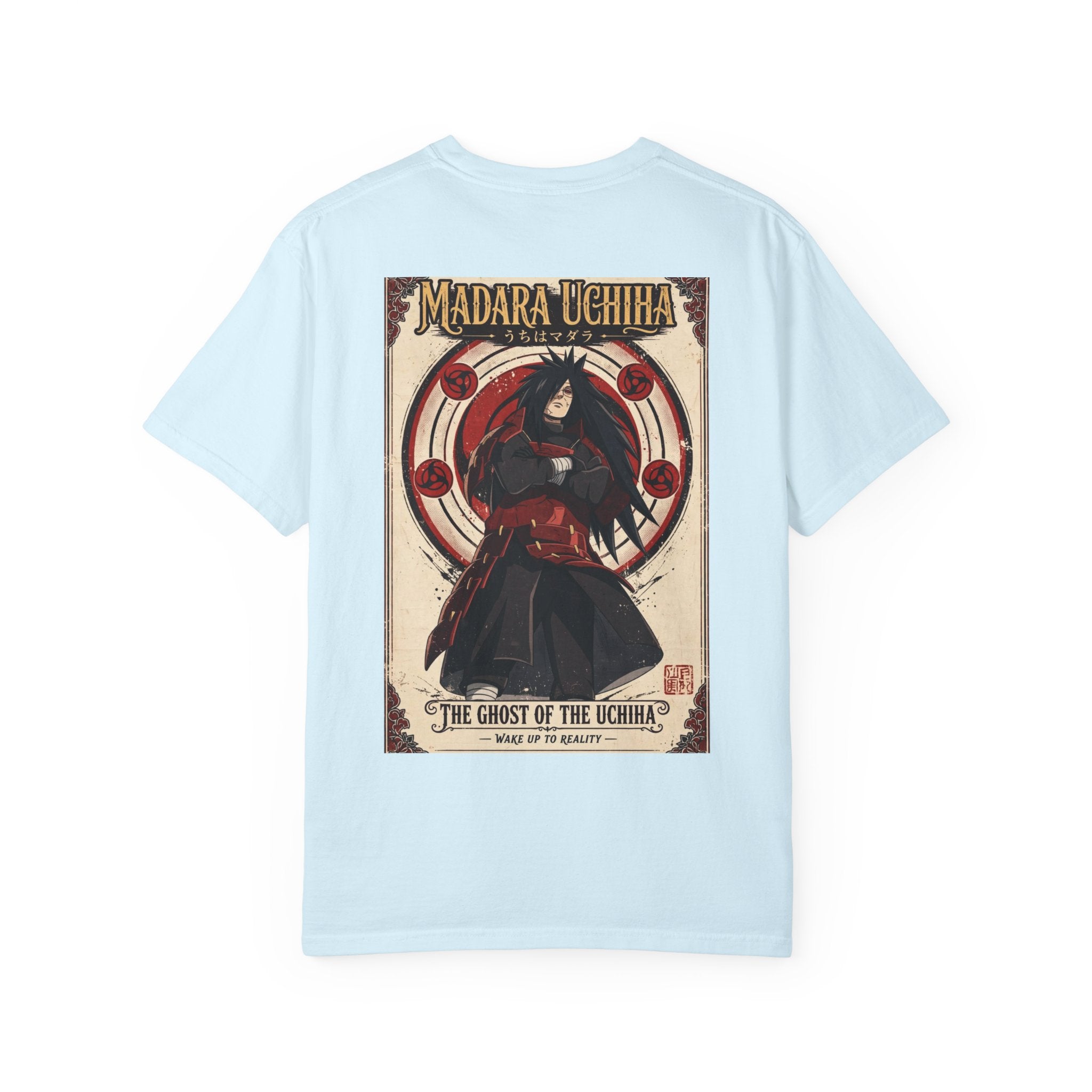 Madara Uchiha Anime T-Shirt — "The Ghost of the Uchiha" Vintage Poster Tee