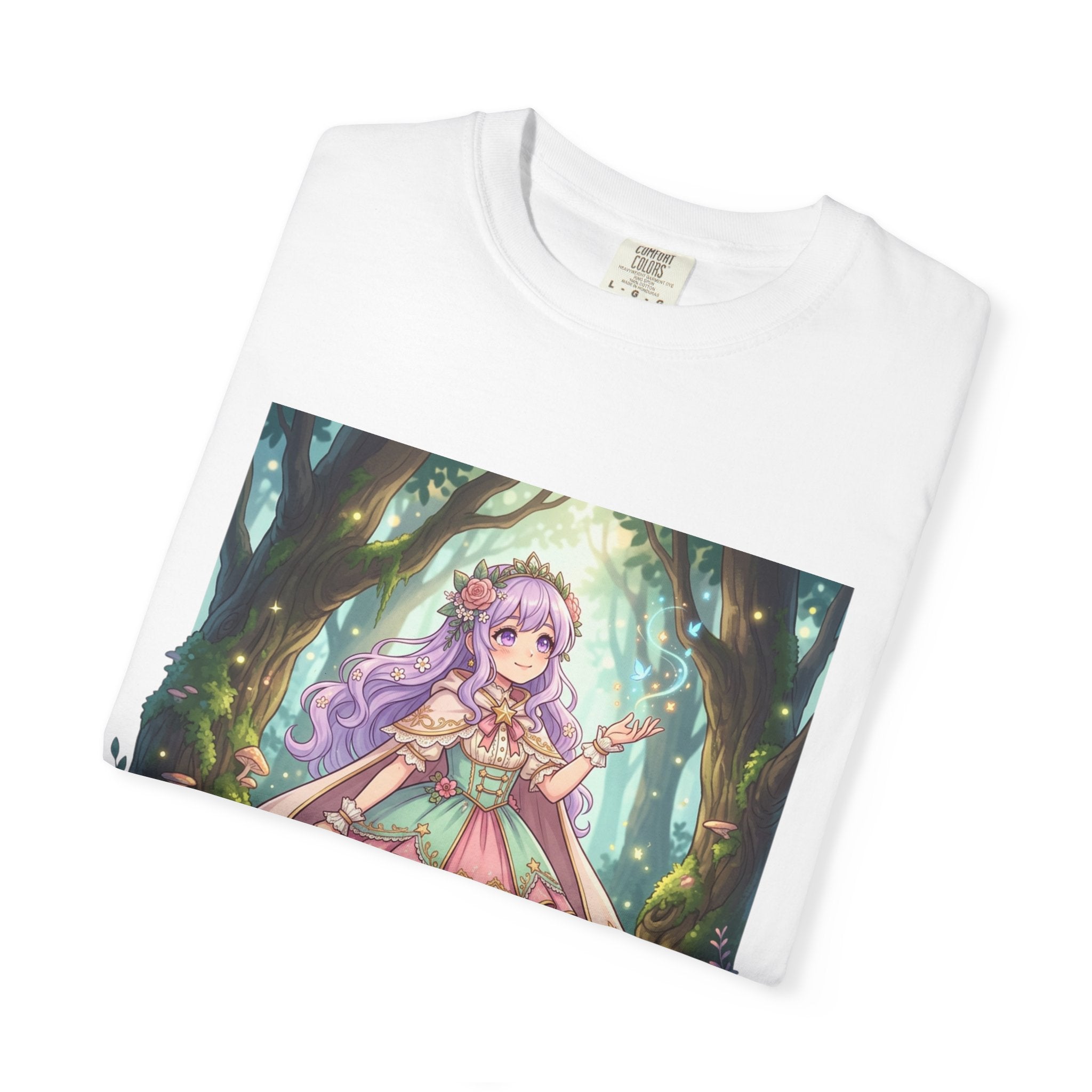 Magic Forest Fairy T-Shirt — Cute Pastel Anime Girl Design