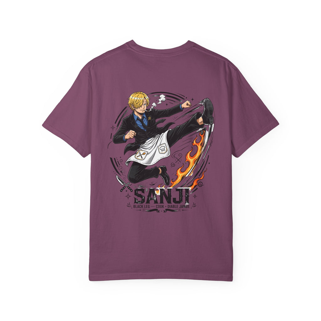 Sanji Anime Action Tee — One Piece Character Back Graphic T‑Shirt