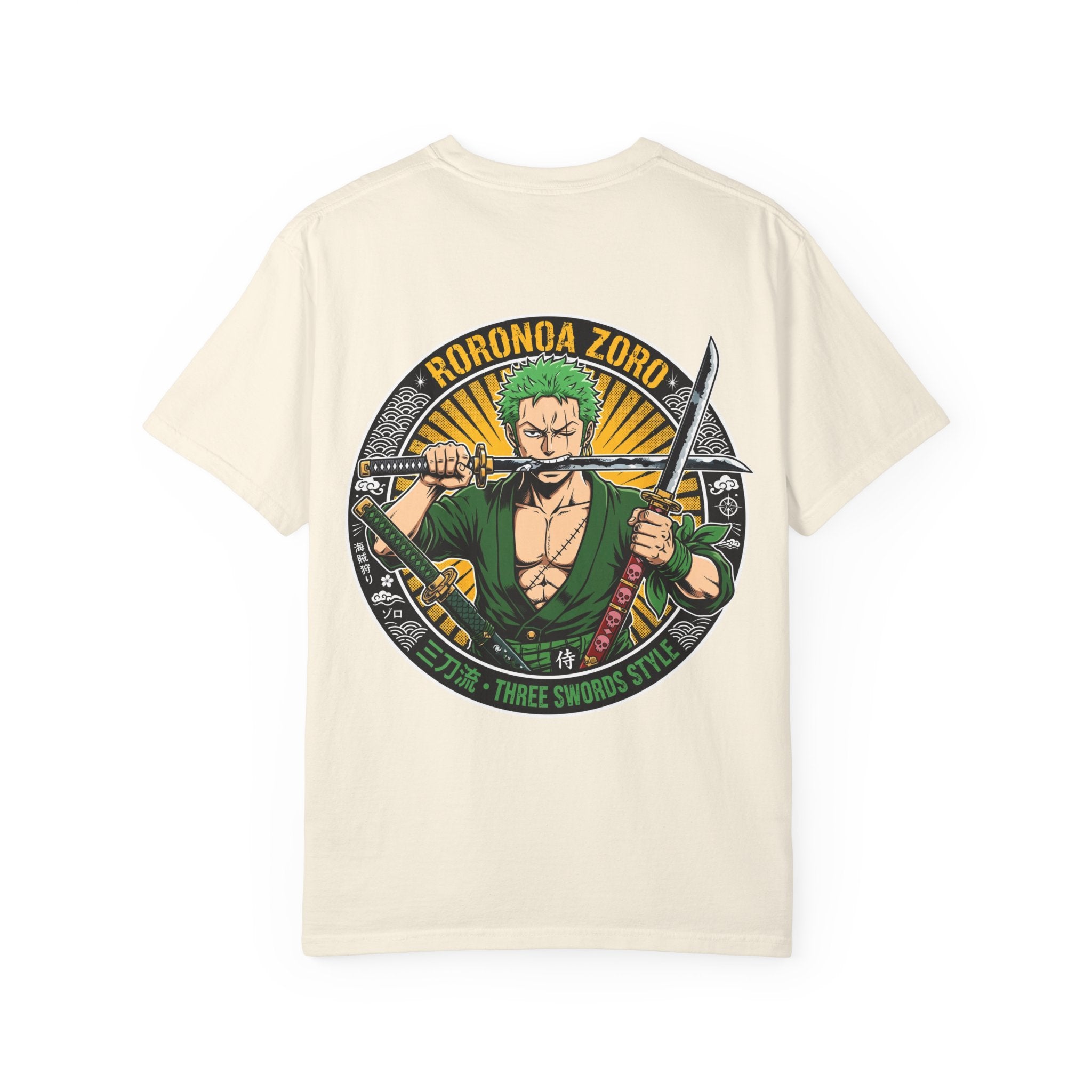Zoro Three Swords Tee — Roronoa Zoro Anime T-Shirt