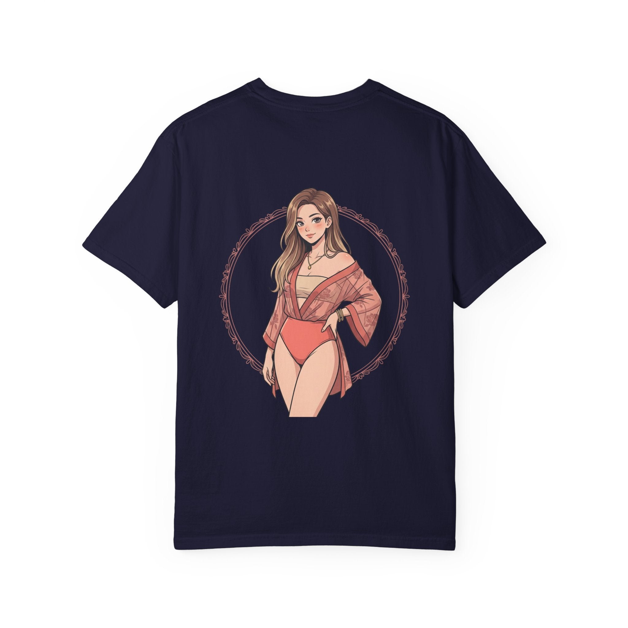 Graphic T-Shirt — Beachy Pinup Girl Illustration