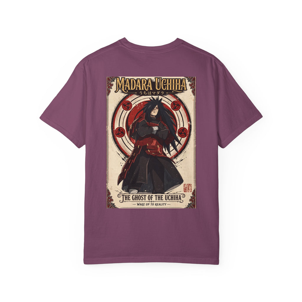 Madara Uchiha Anime T-Shirt — "The Ghost of the Uchiha" Vintage Poster Tee