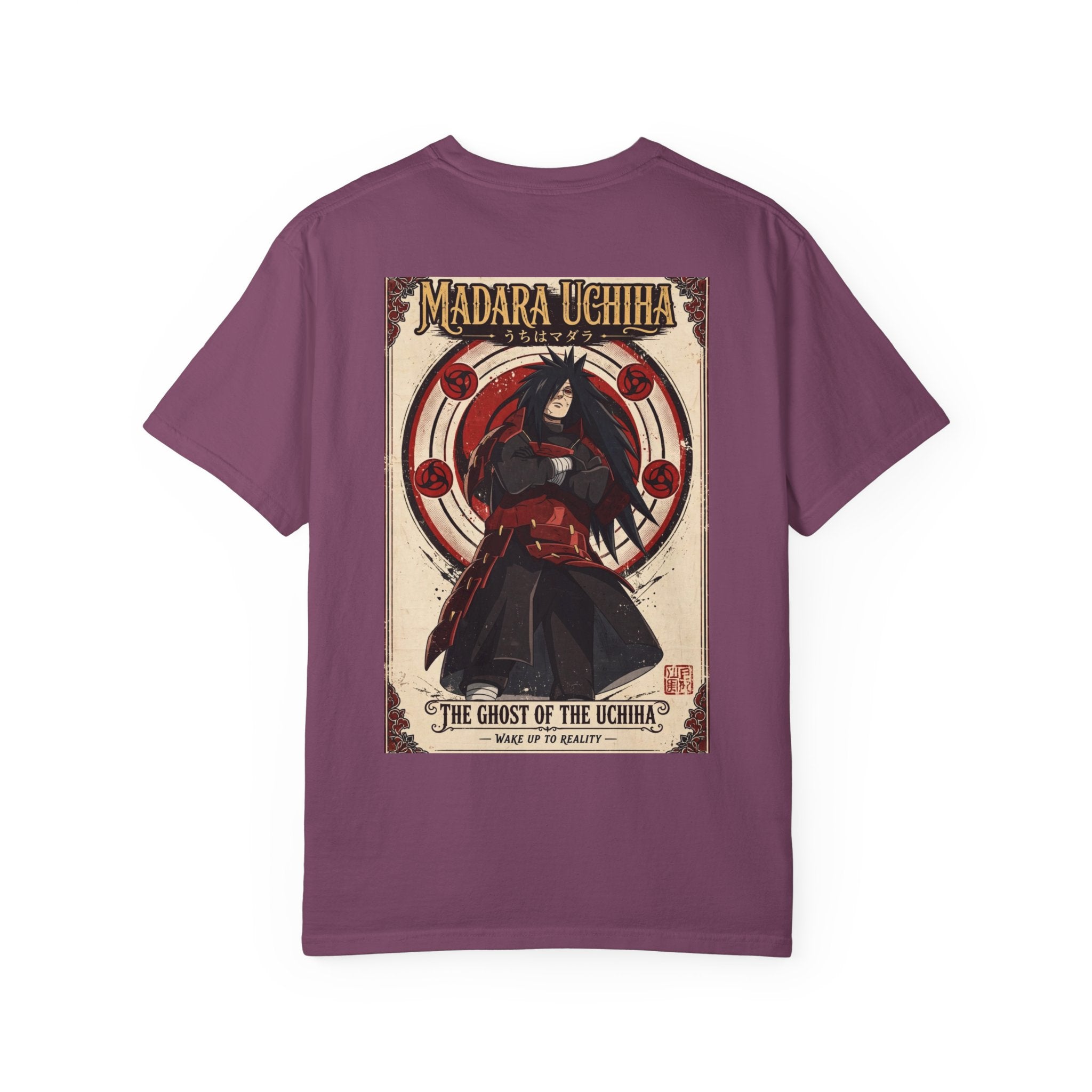 Madara Uchiha Anime T-Shirt — "The Ghost of the Uchiha" Vintage Poster Tee