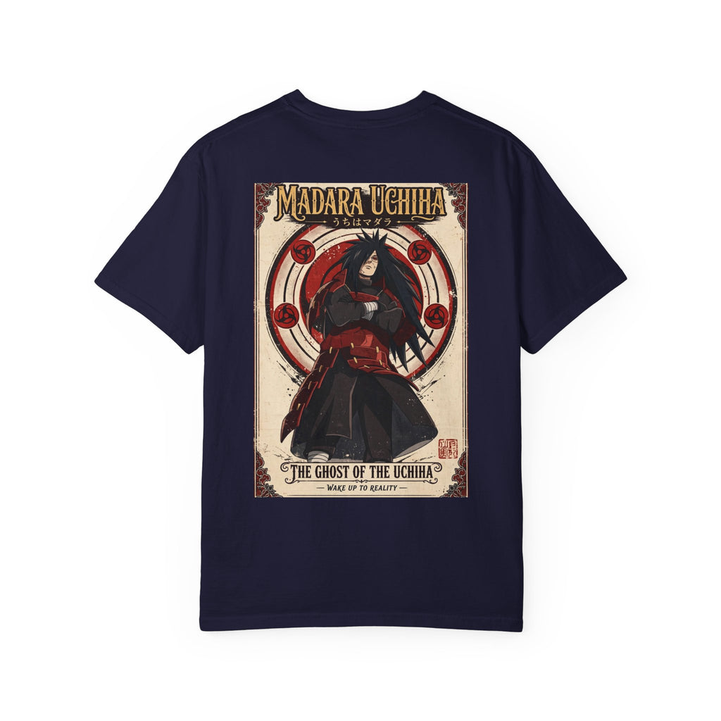 Madara Uchiha Anime T-Shirt — "The Ghost of the Uchiha" Vintage Poster Tee