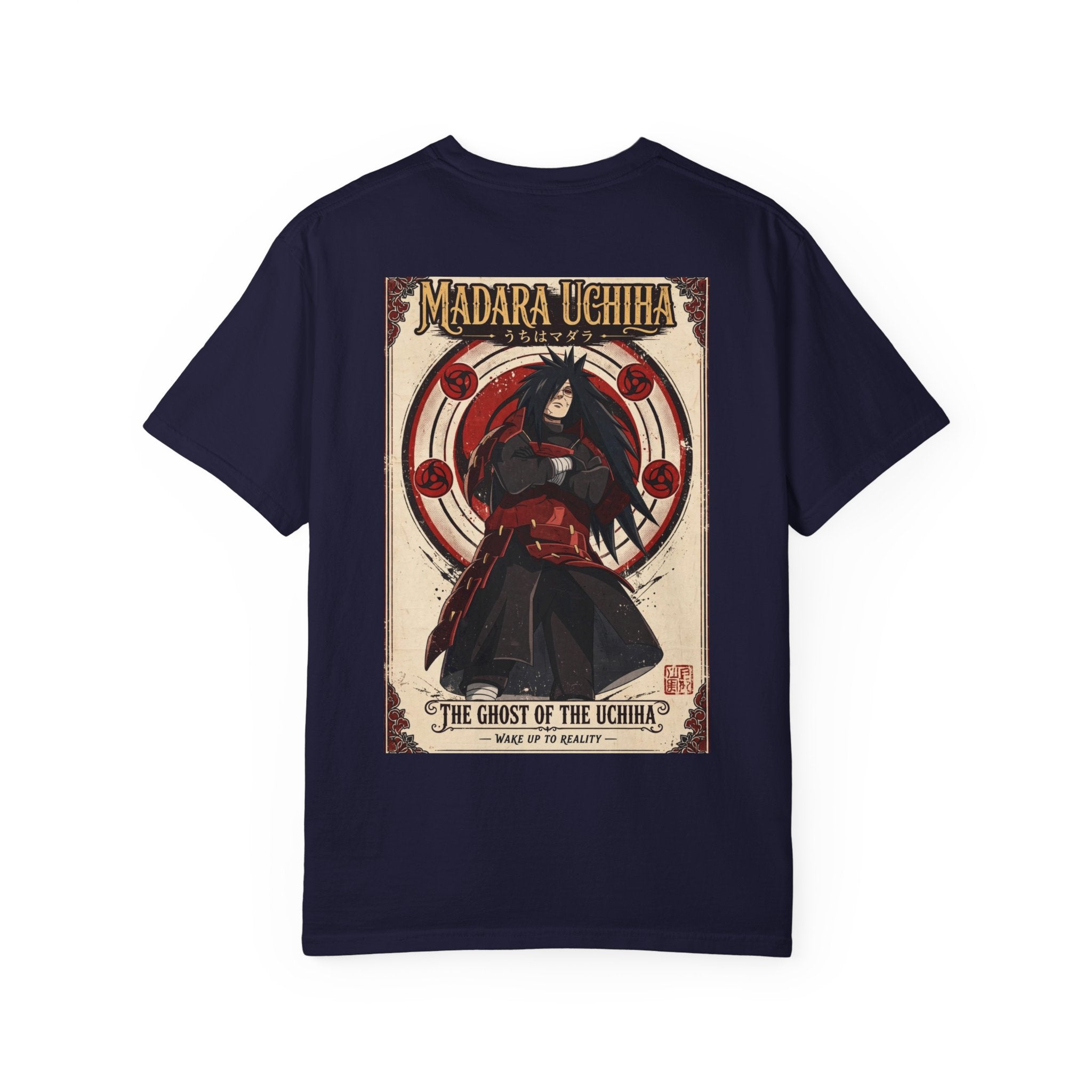 Madara Uchiha Anime T-Shirt — "The Ghost of the Uchiha" Vintage Poster Tee