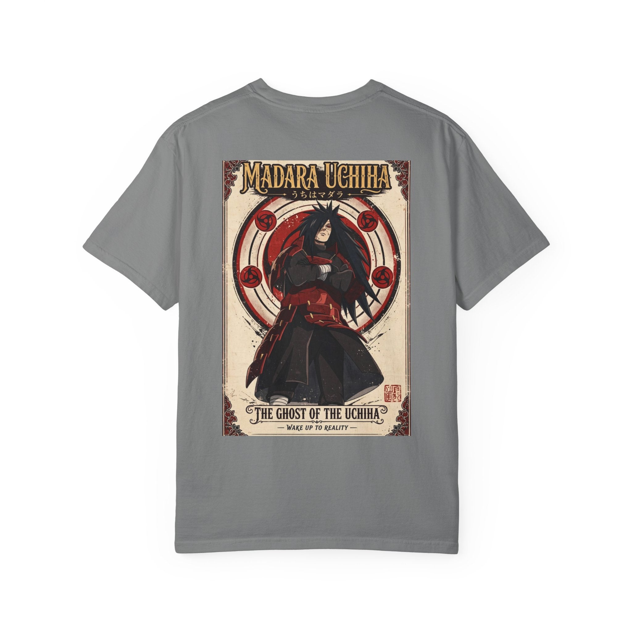 Madara Uchiha Anime T-Shirt — "The Ghost of the Uchiha" Vintage Poster Tee