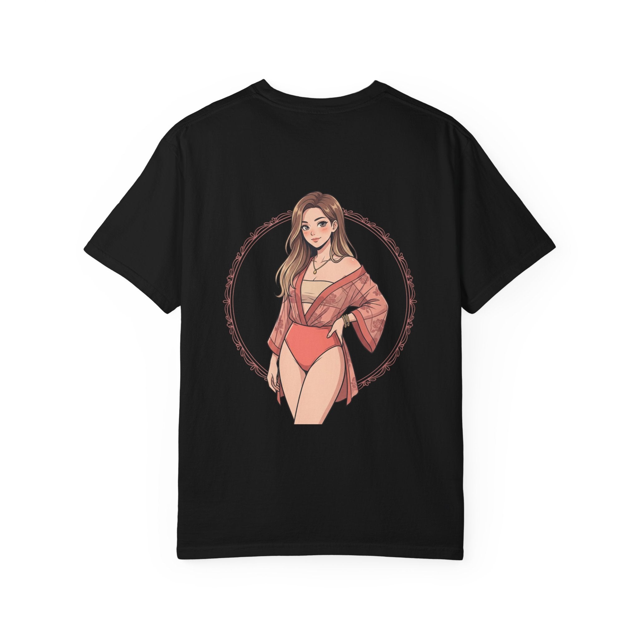 Graphic T-Shirt — Beachy Pinup Girl Illustration
