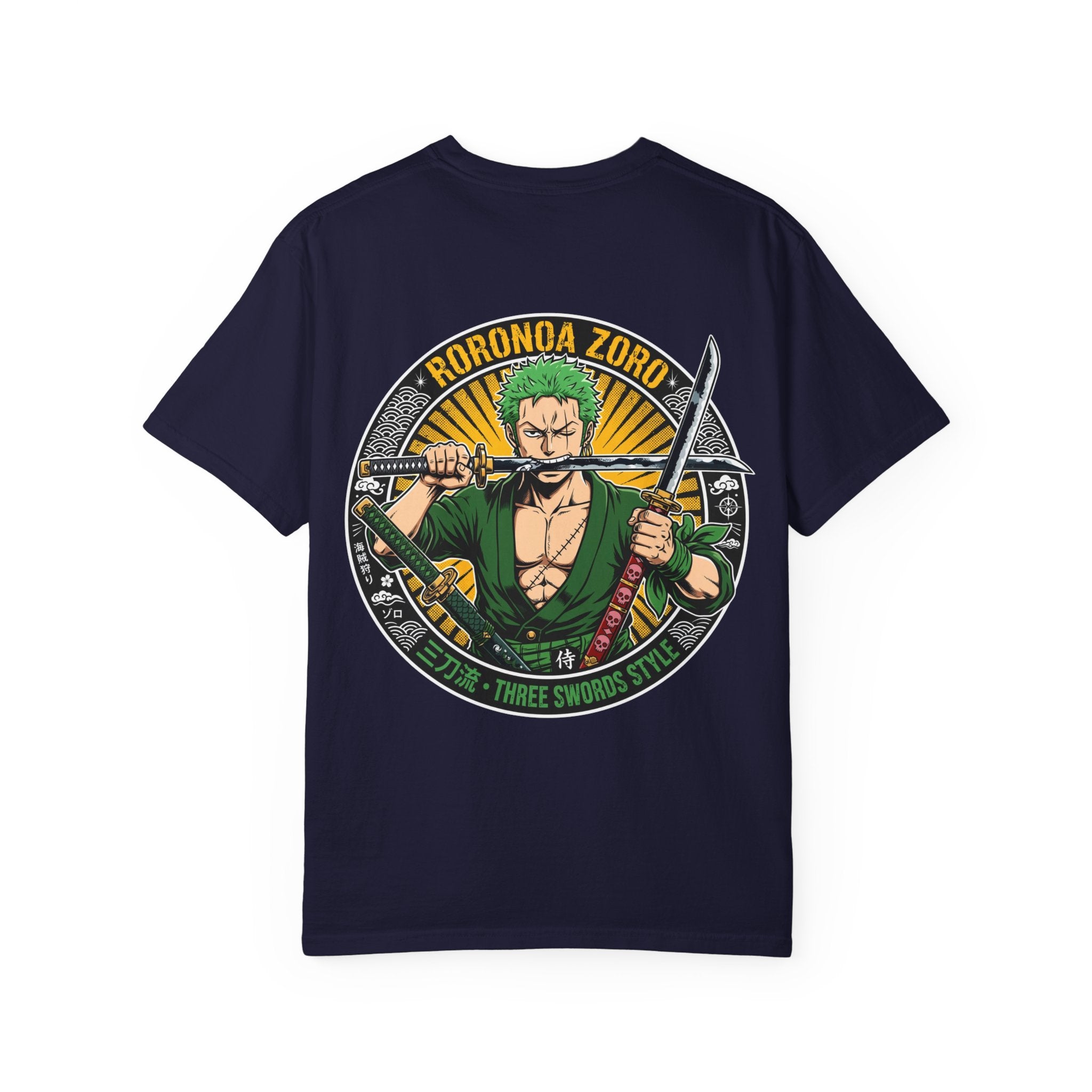 Zoro Three Swords Tee — Roronoa Zoro Anime T-Shirt
