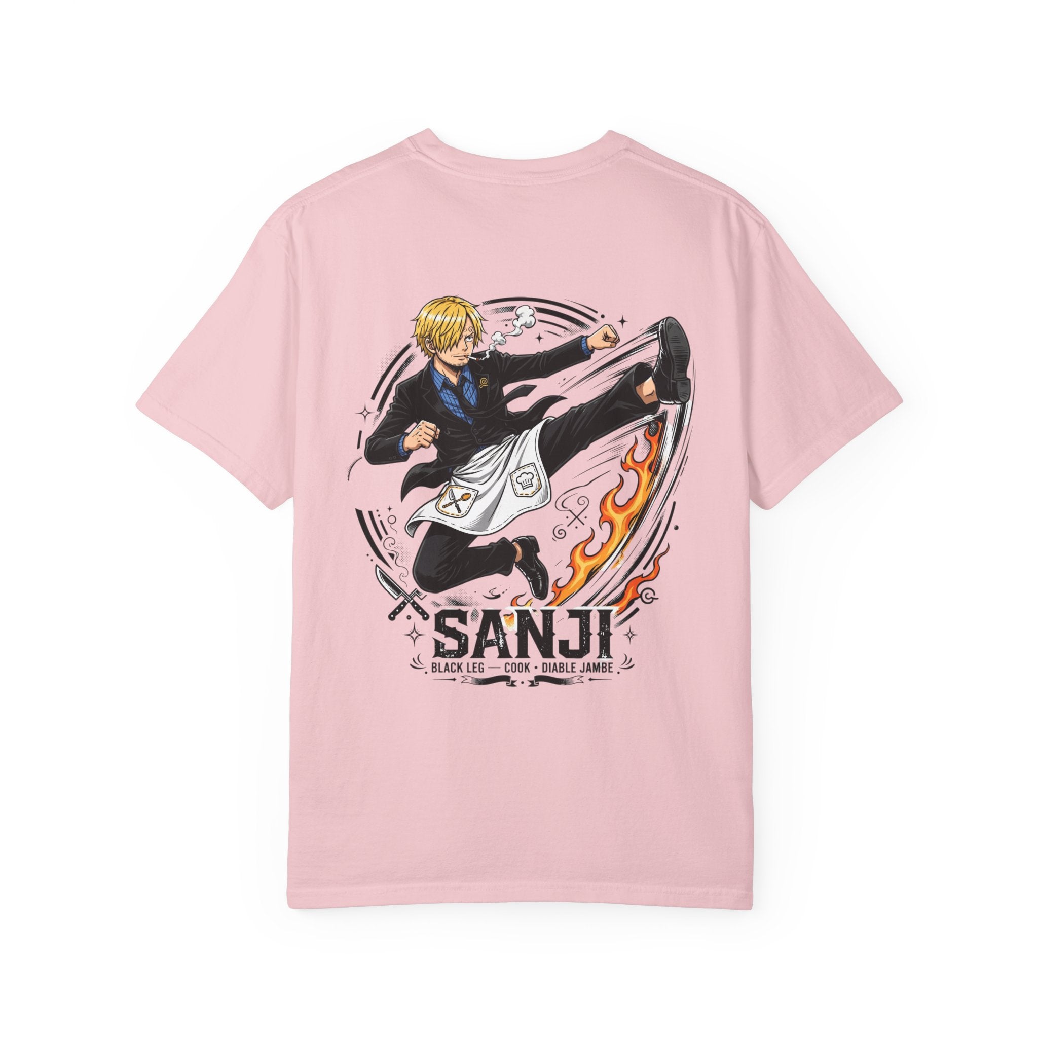 Sanji Anime Action Tee — One Piece Character Back Graphic T‑Shirt
