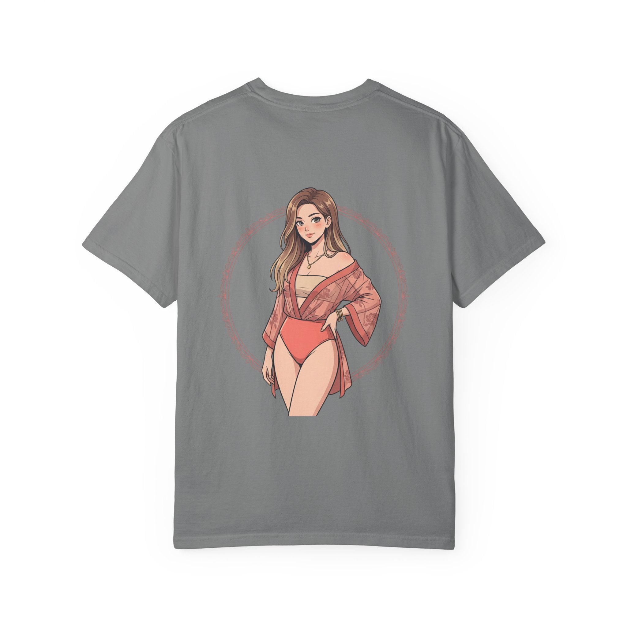 Graphic T-Shirt — Beachy Pinup Girl Illustration