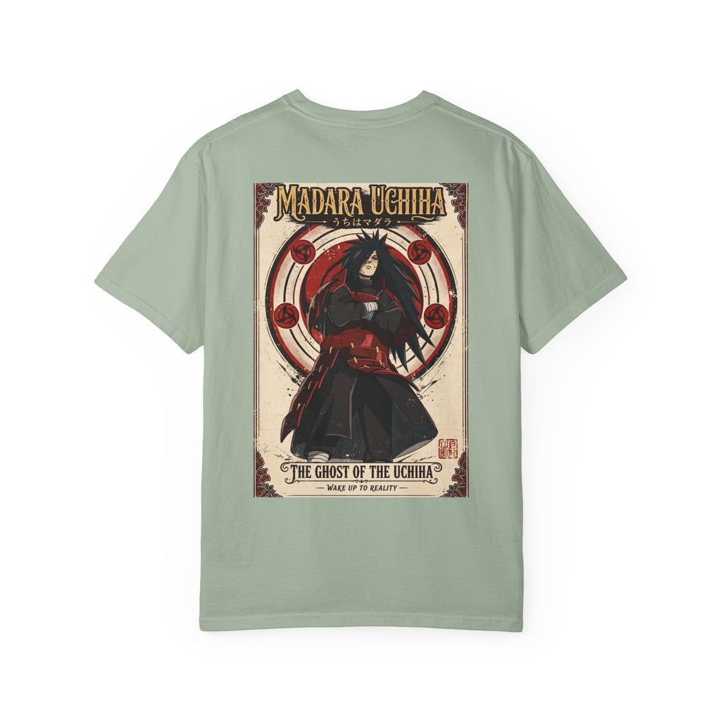 Madara Uchiha Anime T-Shirt — "The Ghost of the Uchiha" Vintage Poster Tee