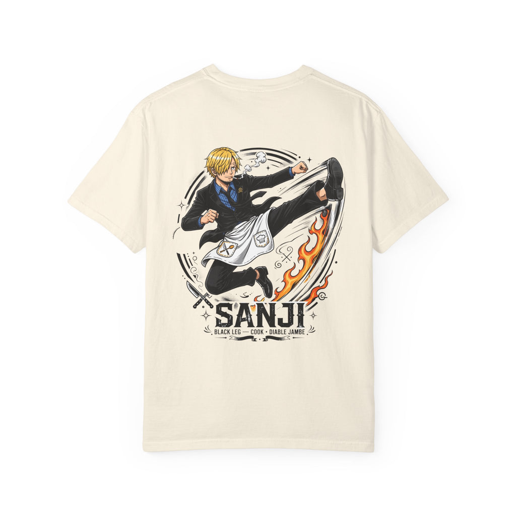 Sanji Anime Action Tee — One Piece Character Back Graphic T‑Shirt