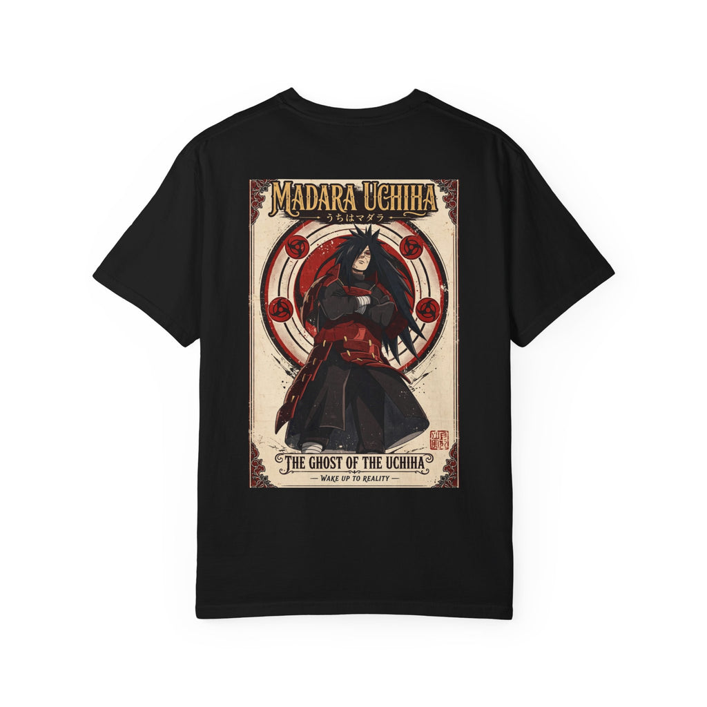 Madara Uchiha Anime T-Shirt — "The Ghost of the Uchiha" Vintage Poster Tee