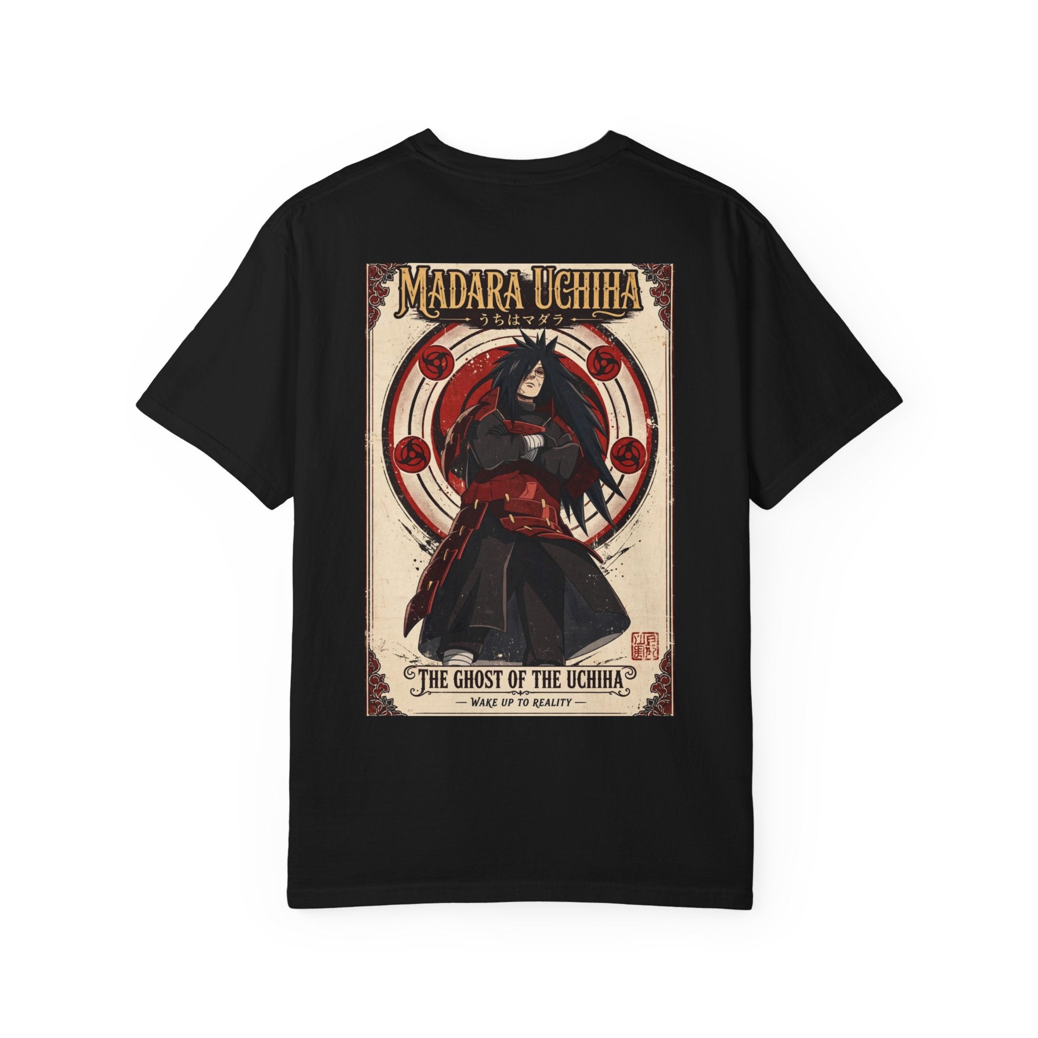 Madara Uchiha Anime T-Shirt — "The Ghost of the Uchiha" Vintage Poster Tee