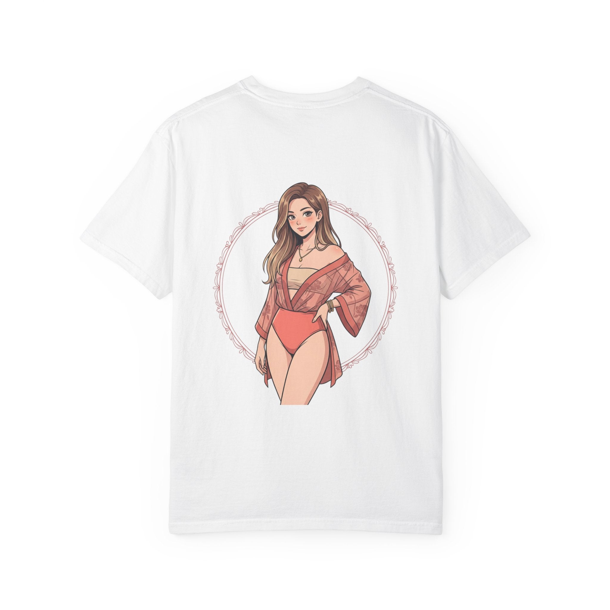 Graphic T-Shirt — Beachy Pinup Girl Illustration