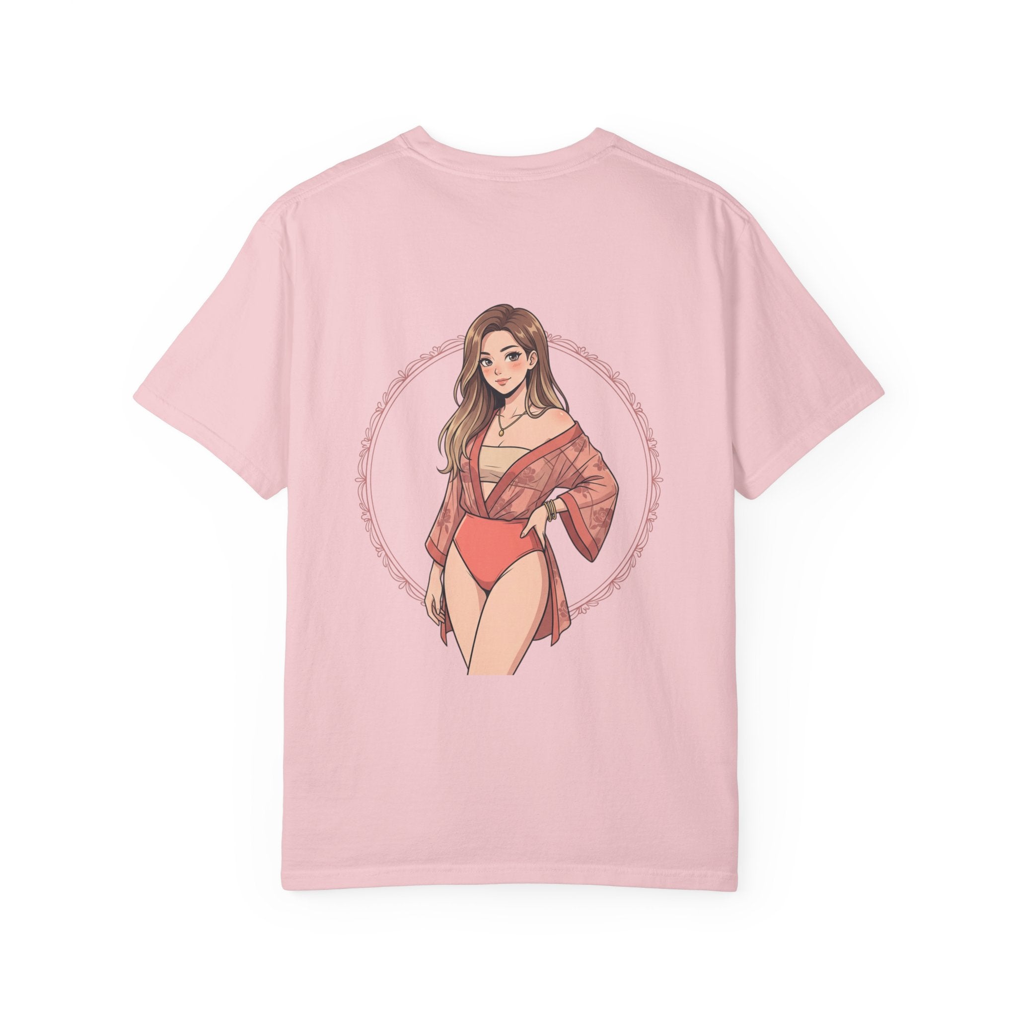 Graphic T-Shirt — Beachy Pinup Girl Illustration