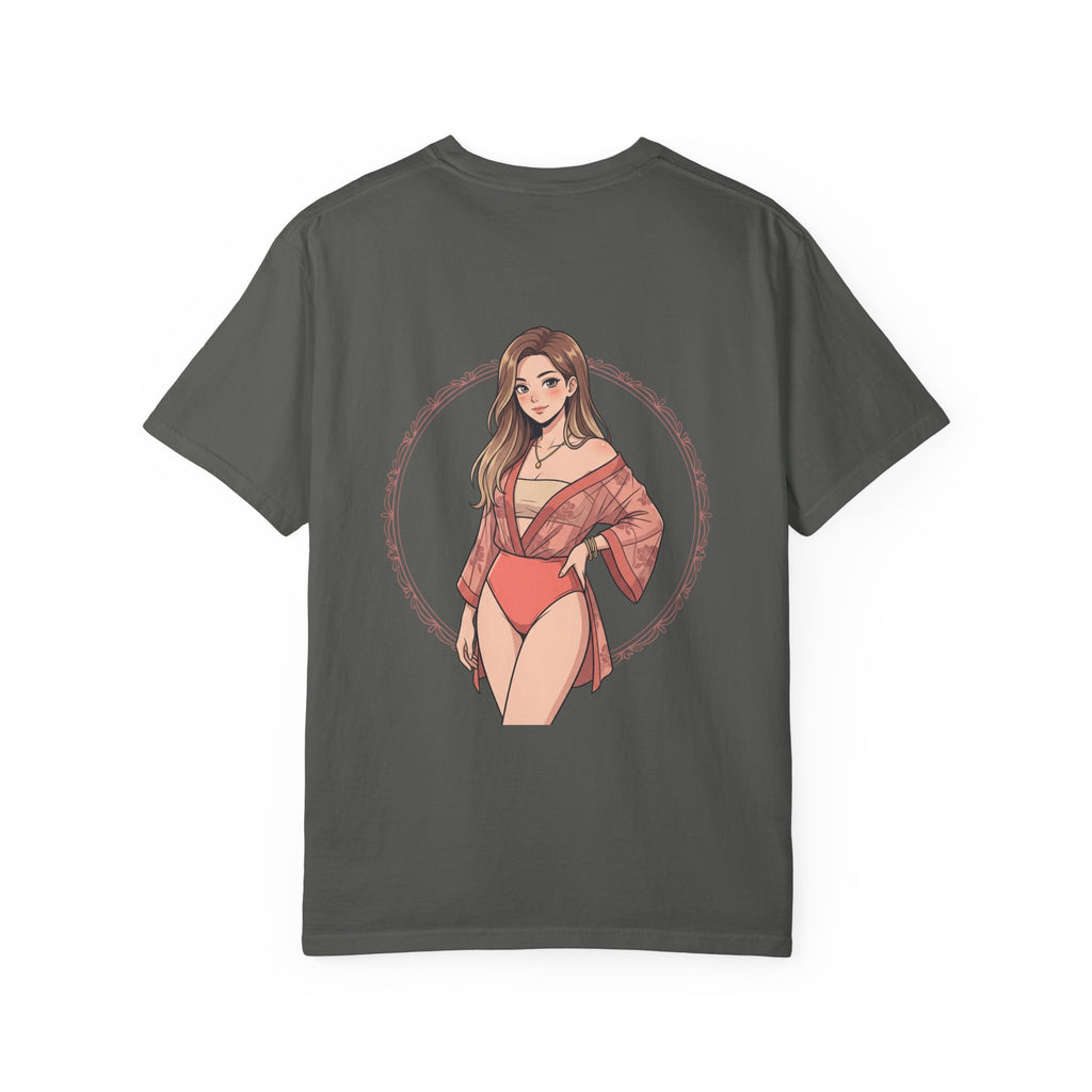 Graphic T-Shirt — Beachy Pinup Girl Illustration