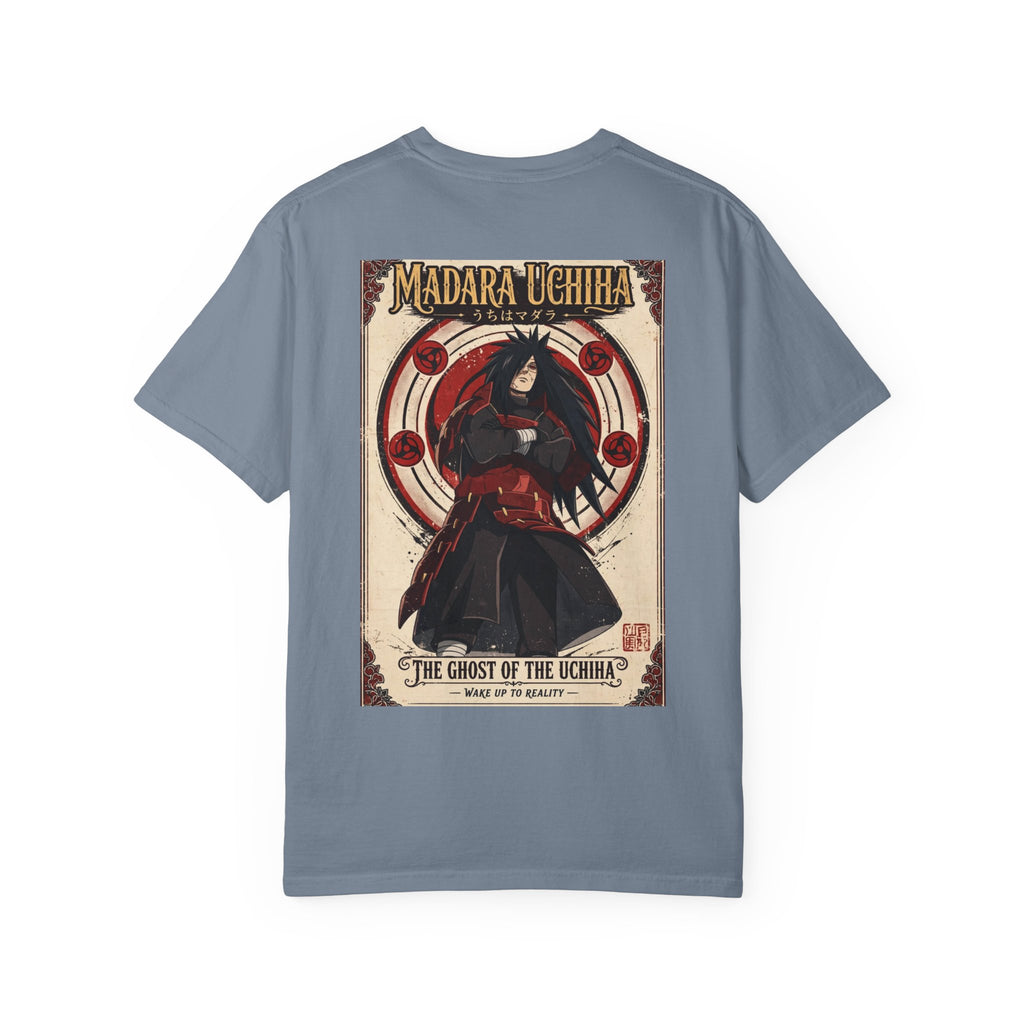 Madara Uchiha Anime T-Shirt — "The Ghost of the Uchiha" Vintage Poster Tee