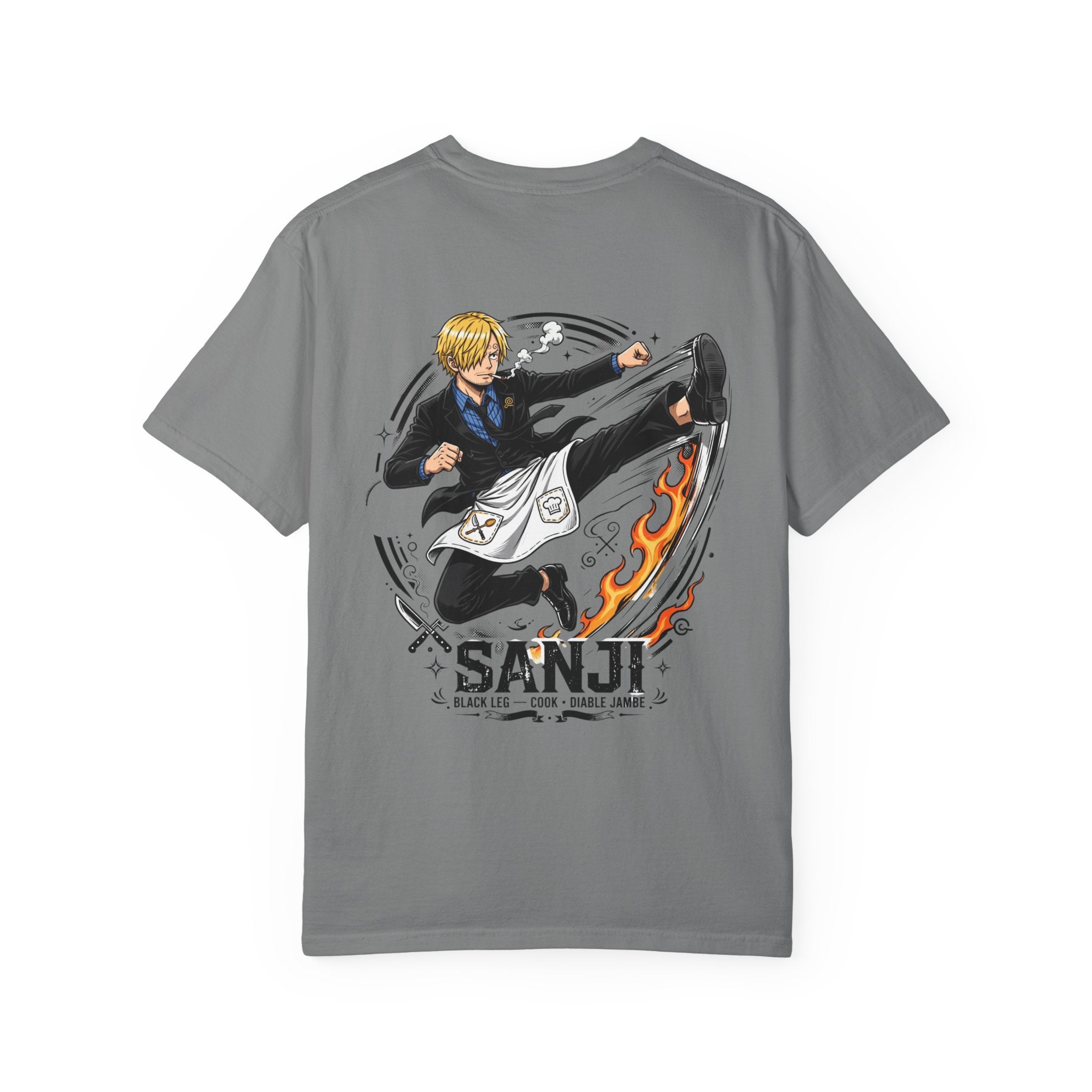 Sanji Anime Action Tee — One Piece Character Back Graphic T‑Shirt