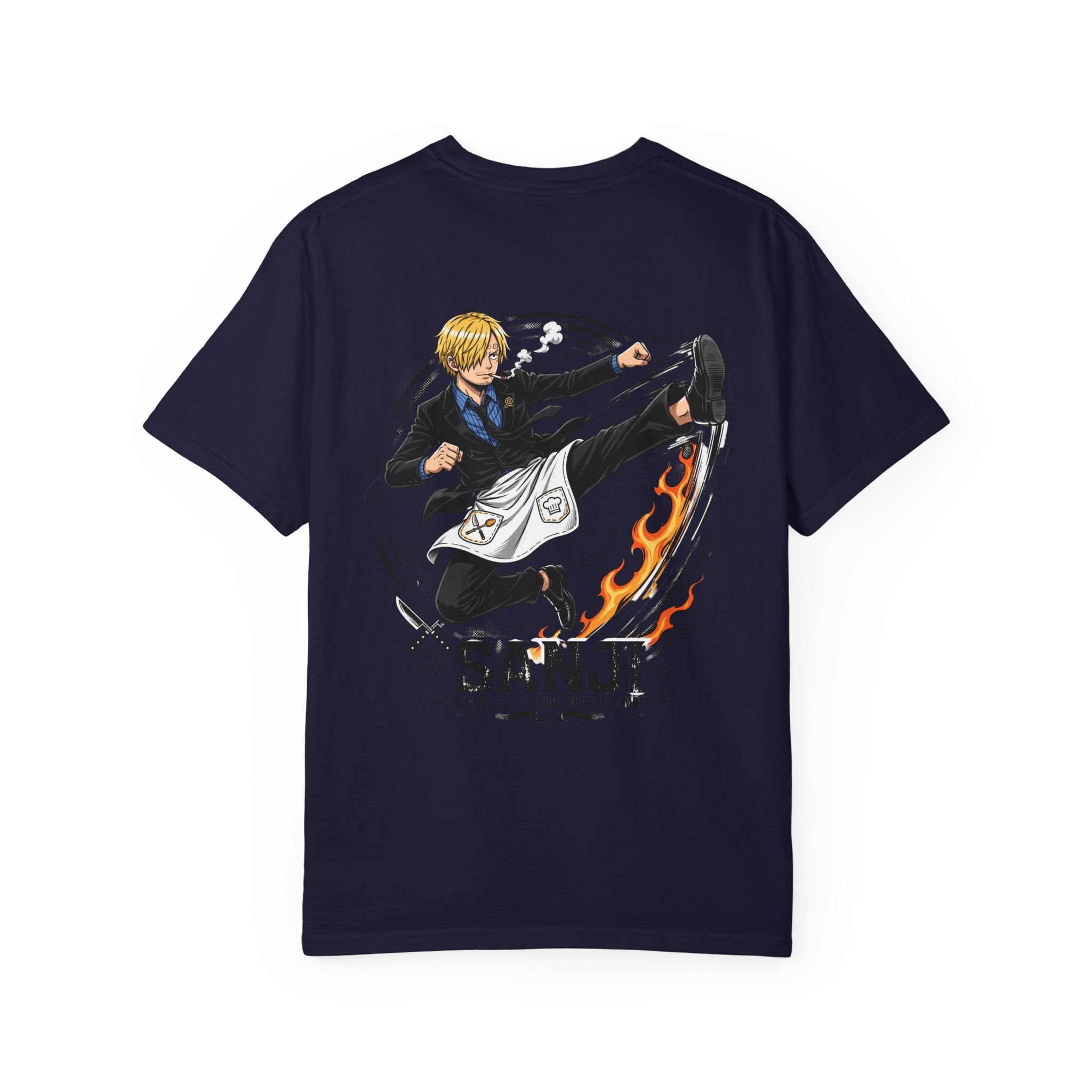 Sanji Anime Action Tee — One Piece Character Back Graphic T‑Shirt