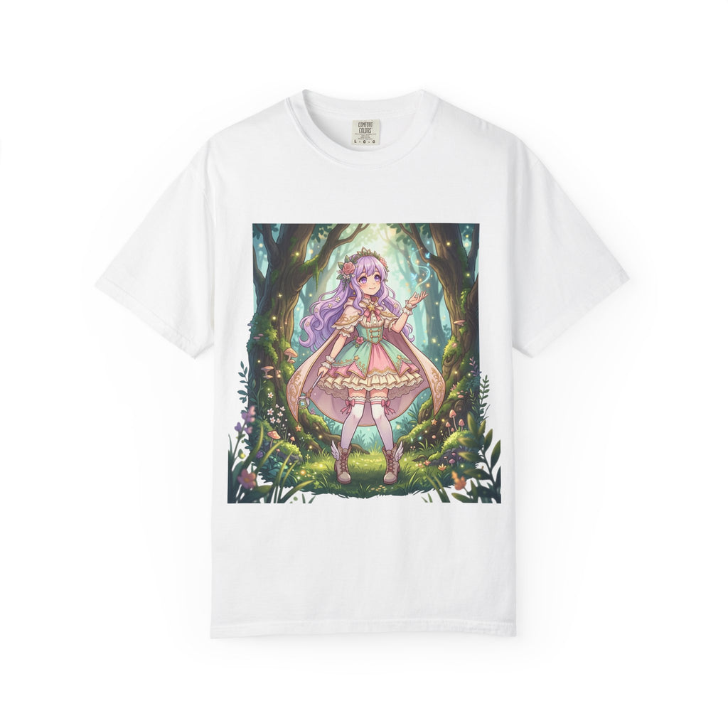 Magic Forest Fairy T-Shirt — Cute Pastel Anime Girl Design