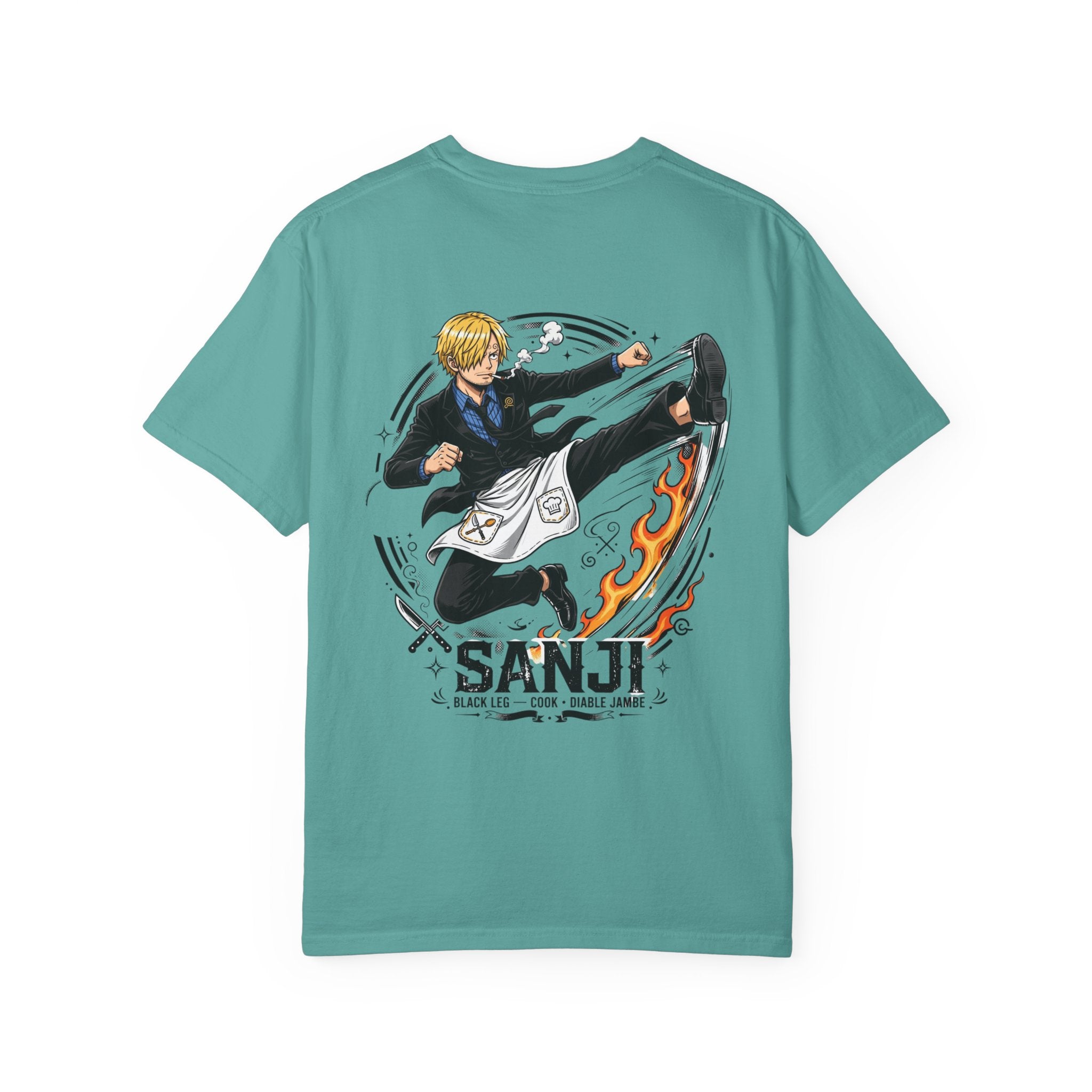 Sanji Anime Action Tee — One Piece Character Back Graphic T‑Shirt