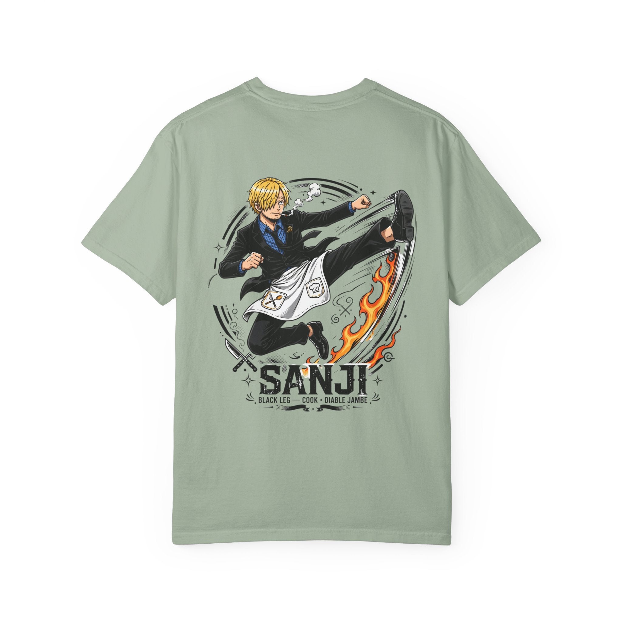 Sanji Anime Action Tee — One Piece Character Back Graphic T‑Shirt