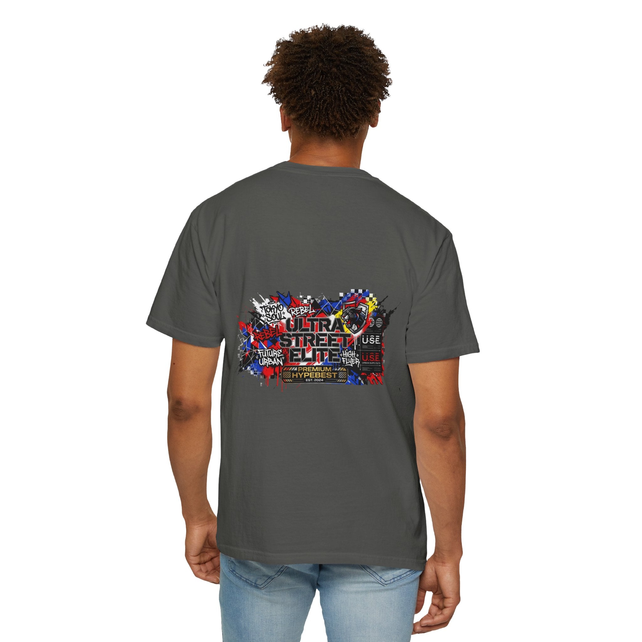 Street Elite Graphic T-Shirt — Urban Graffiti Back Print