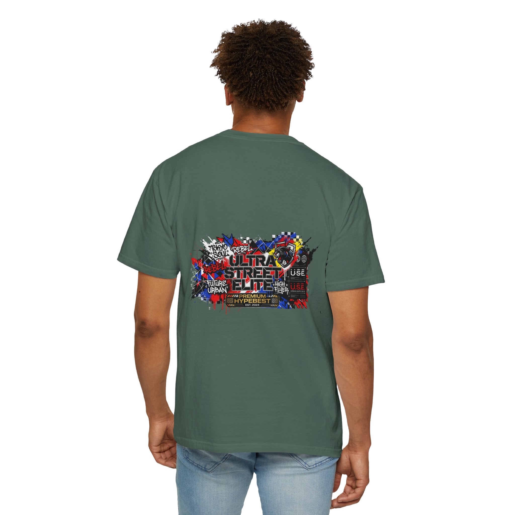 Street Elite Graphic T-Shirt — Urban Graffiti Back Print