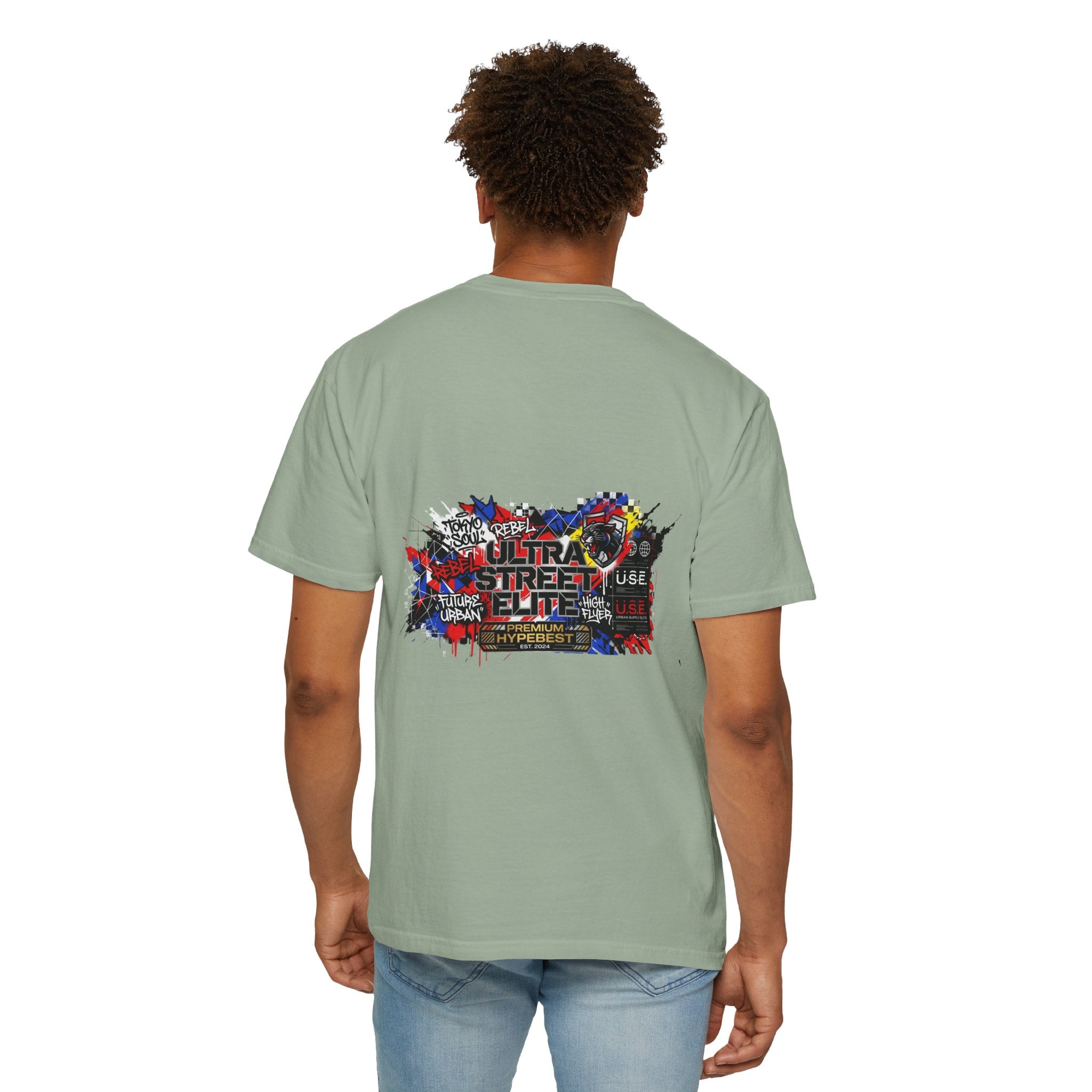 Street Elite Graphic T-Shirt — Urban Graffiti Back Print