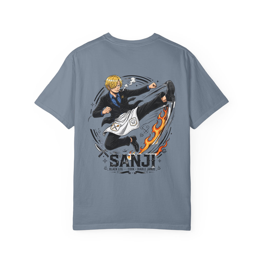 Sanji Anime Action Tee — One Piece Character Back Graphic T‑Shirt