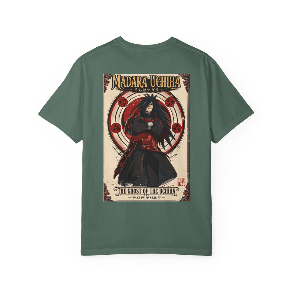 Madara Uchiha Anime T-Shirt — "The Ghost of the Uchiha" Vintage Poster Tee