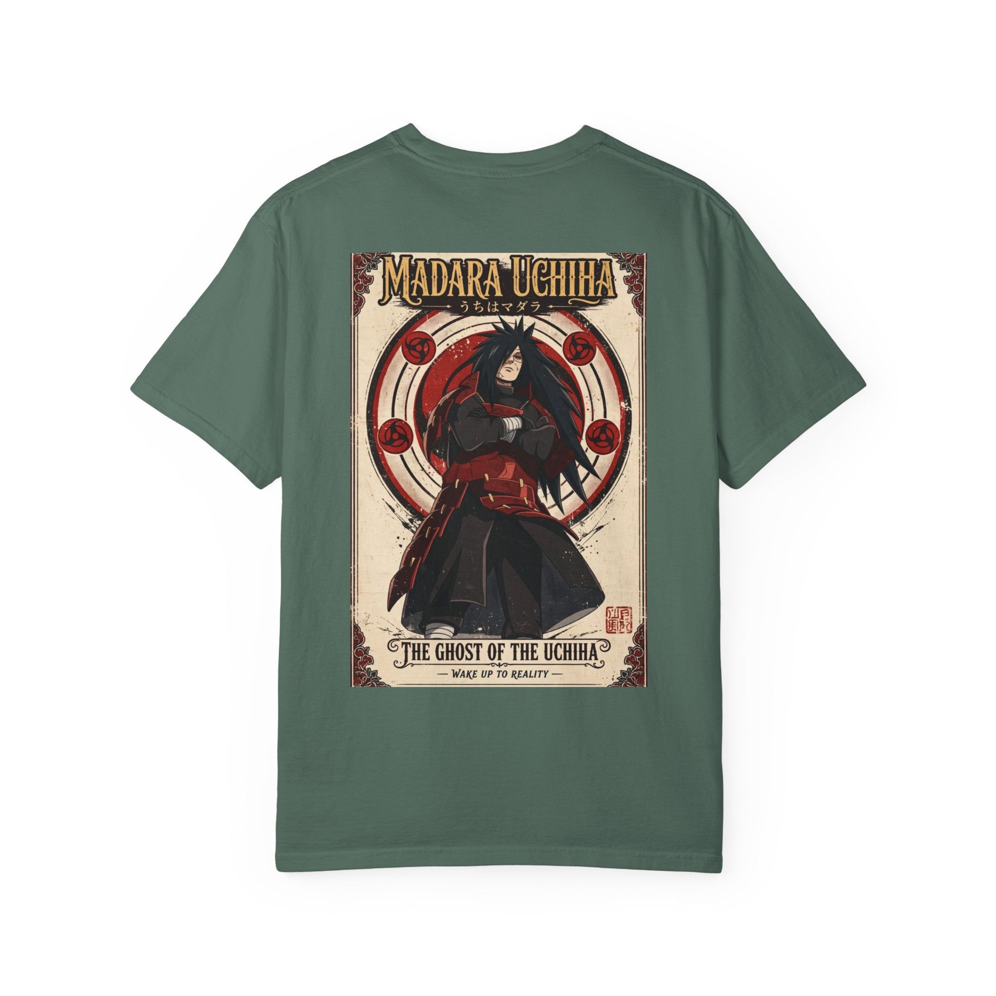 Madara Uchiha Anime T-Shirt — "The Ghost of the Uchiha" Vintage Poster Tee