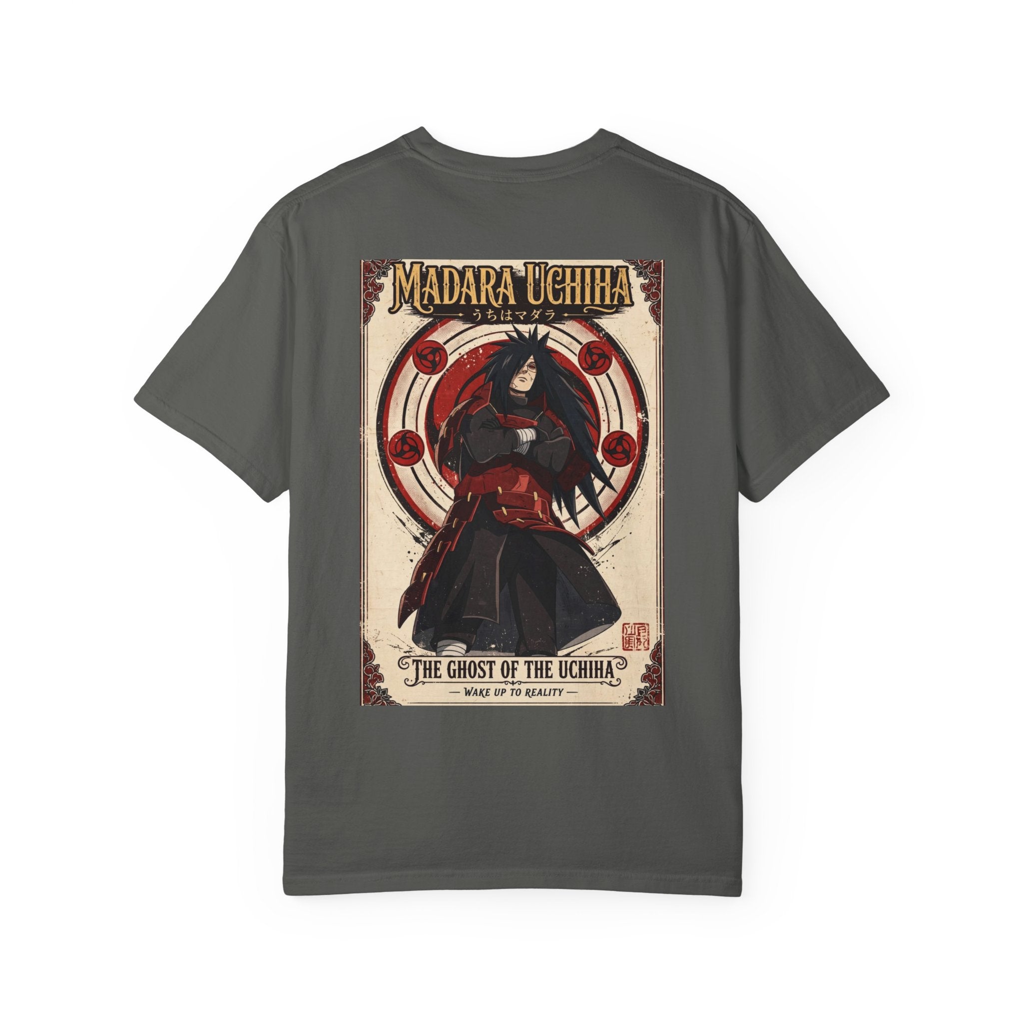 Madara Uchiha Anime T-Shirt — "The Ghost of the Uchiha" Vintage Poster Tee
