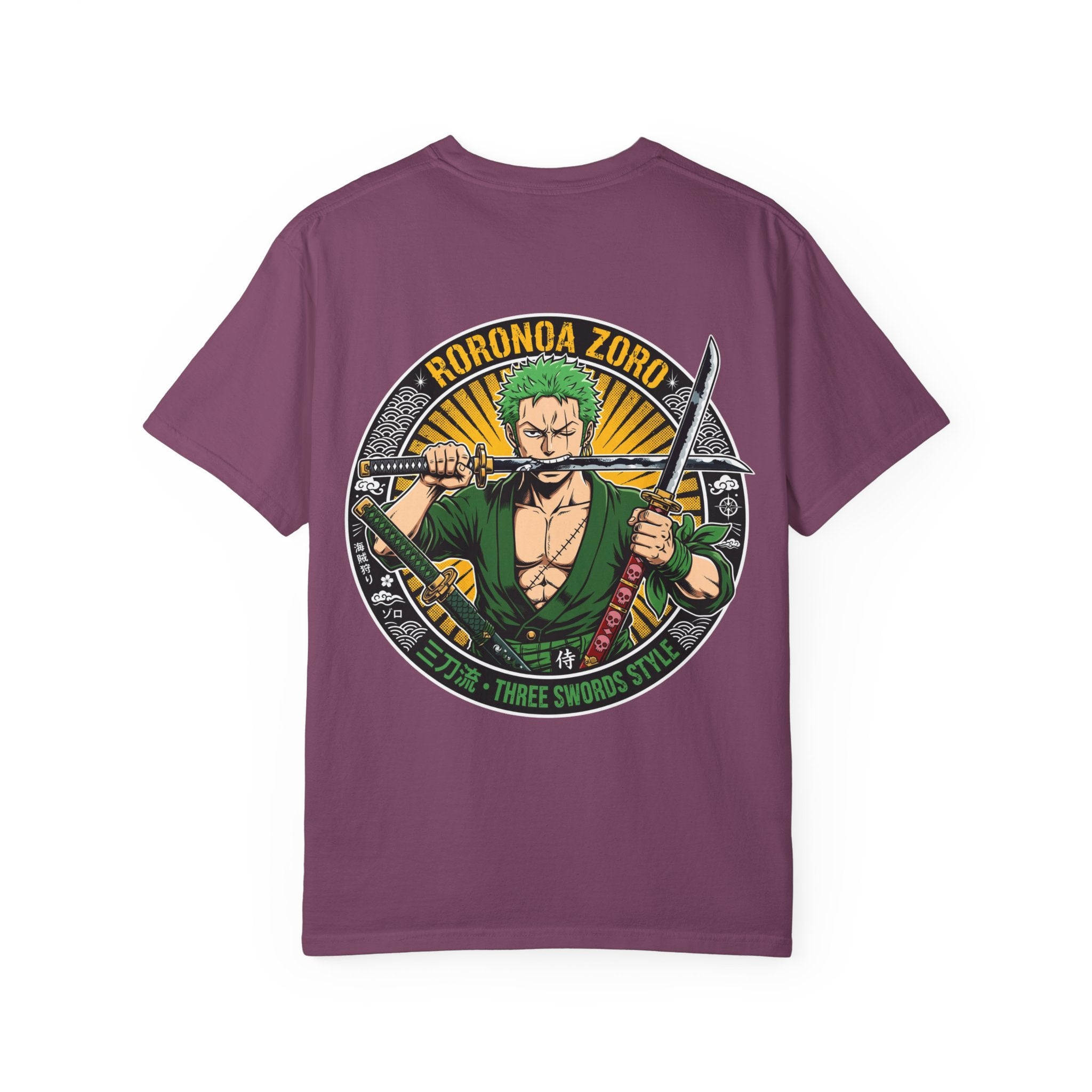 Zoro Three Swords Tee — Roronoa Zoro Anime T-Shirt