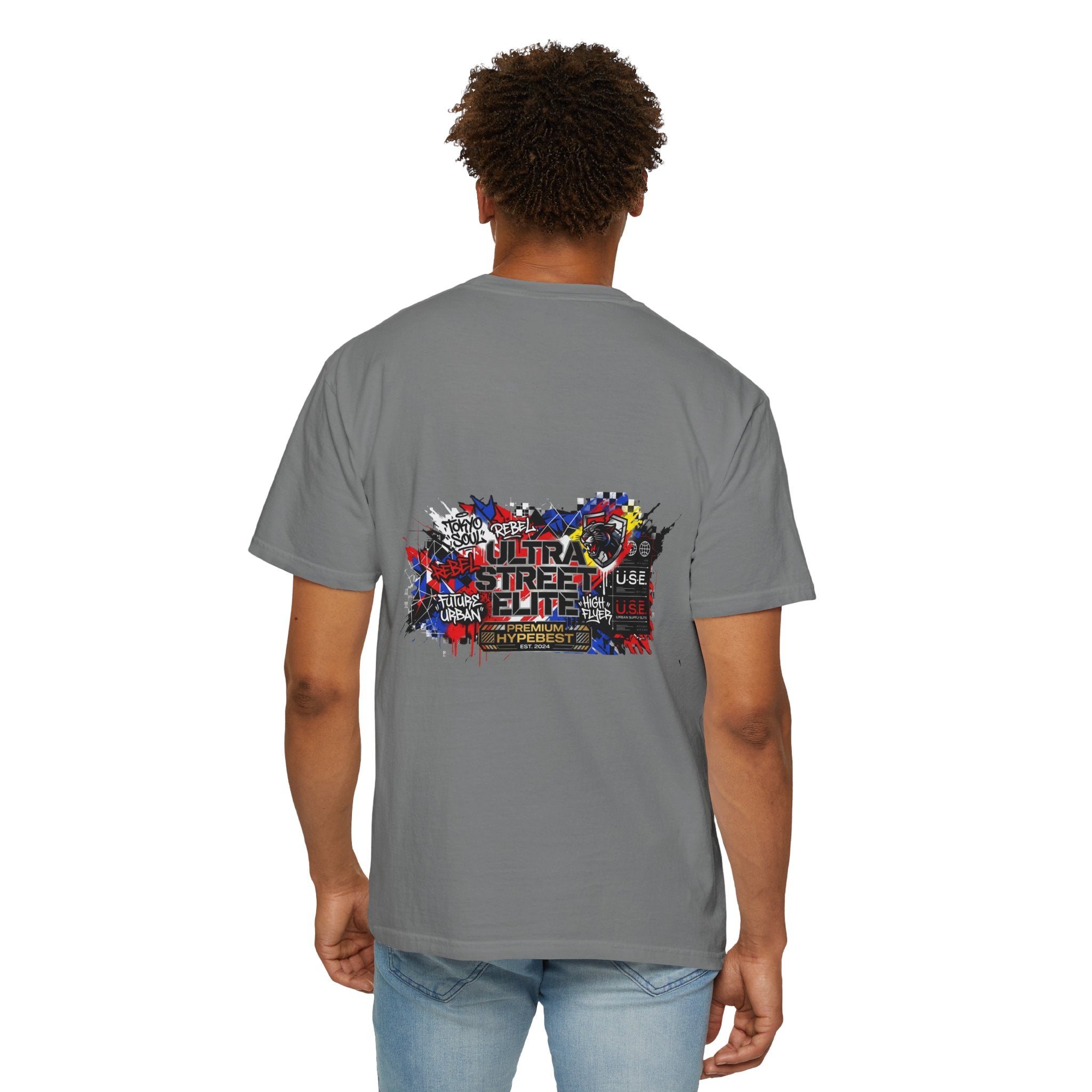 Street Elite Graphic T-Shirt — Urban Graffiti Back Print